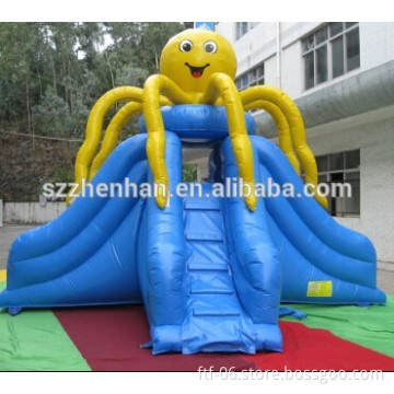 2015 hot sale inflatable octopus slide and slip for kids